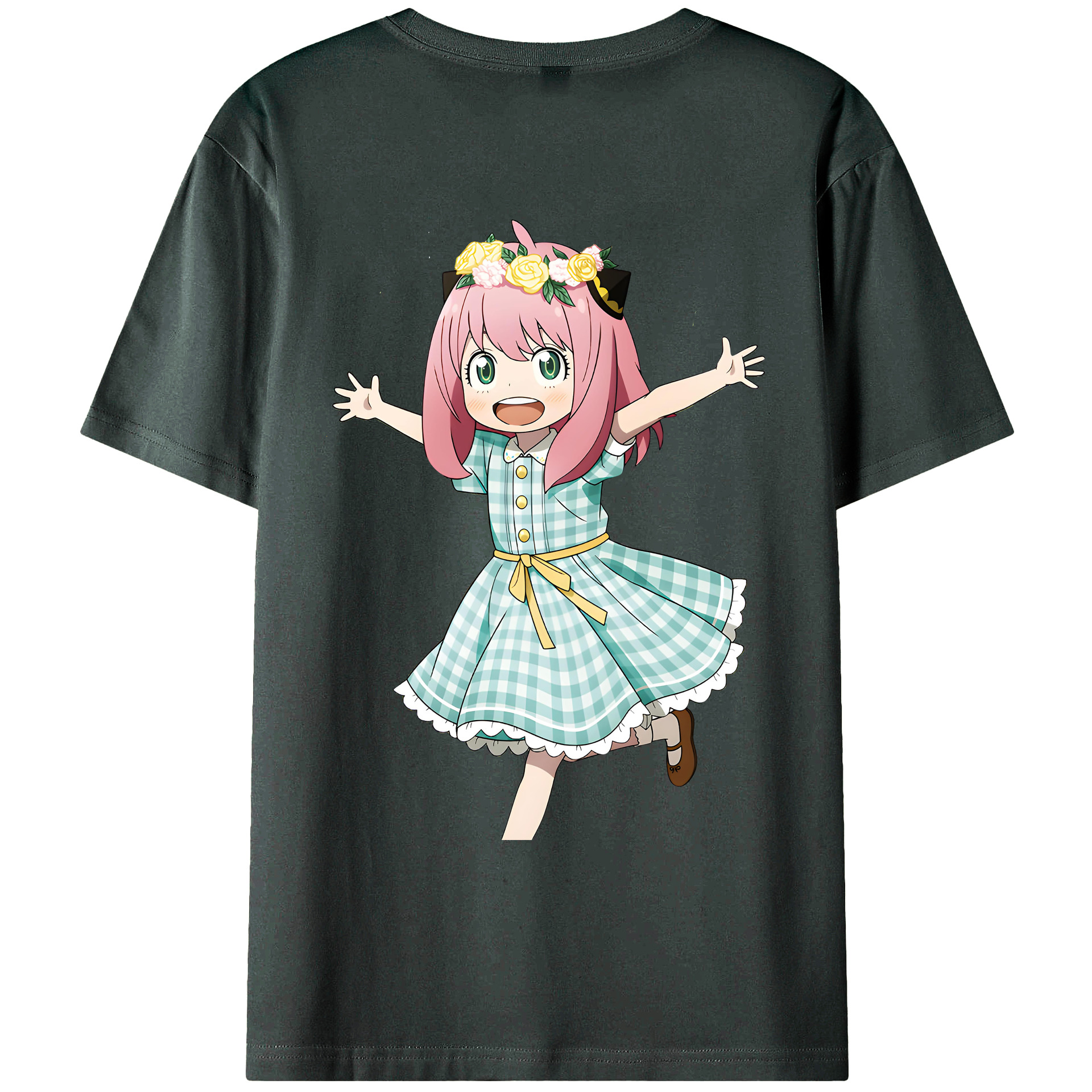 （画像用） SPY×FAMILY间谍家家酒 綿100％ メンズ半袖Tシャツ（バックプリント） 通気性